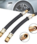 Four Pack Car Tire Valve Extensions 8.25 Inch Flexible Valve Stem Extenders For Vehicles Trucks RVs And More Universal Fit Easily Inflate Deflate In Tight Wheel Wells