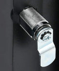 Lockable steel door latch detail of Slick 6U Wall Mount Server Rack Cabinet With Lockable Steel Door And Removable Panels.