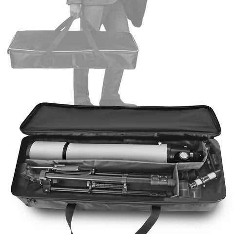 80mm Aperture 900mm Focal Length Refractor Telescope For Grown Ups And Newbies Portable Travel Scope in carrying bag