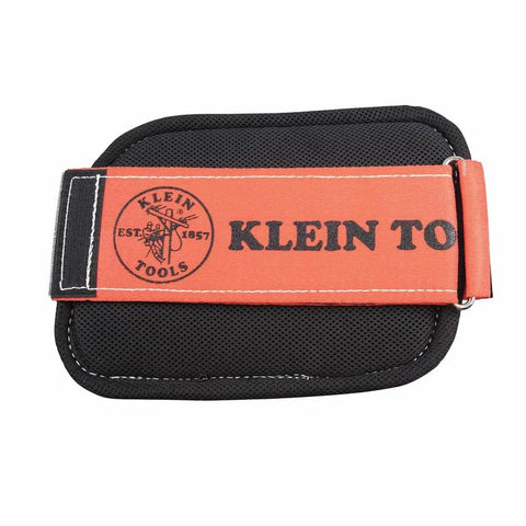 Hydra-Cool Pole Climber System Velcro closure detail with logo and black lining, part of pro-grade support gear for climbing.