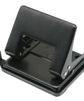 Two Hole Paper And Leather Puncher For Office And Home Use One Quarter Inch Circle Holes With Three Point One Four Inch Spacing A True Workhorse For Punching Twenty Sheets Or Two Millimeter Leather Black Mess Free Design
