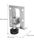 Heavy Duty Furniture Levelers 8 Pack Adjustable Corner Leveling Feet Brackets For Chairs Tables Sofas And Desks No More Wobble On Uneven Floors For Home Improvement Projects, metal bracket with screw foot, 2.55 in