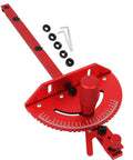Upgraded Multifunction Table Saw Miter Gauge With Solid Aluminum Head And Steel Plate Adjustable Cross Cut Guide For Table Saws Router Tables And Band Saws Heavy Duty Woodworking Accessory Red.