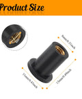 12 Pack M4 Rubber Well Nuts Neoprene Expansion Brass Fasteners For Motorcycle Fairings And Watercraft Sealing Holes