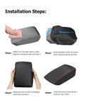 Installation steps for Center Console Cover For Subaru Forester 2025 2026 Leather Armrest Cover With Black Stitches