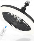 No Wiring Easy Install Ceiling Fan With Light Remote Control Dimmable LED 3 Color Temperatures From 3000K To 6500K Screw In Design