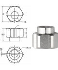 Upgrade Your 3D Prints With This 20-Pack Of Eccentric Spacer Nuts Designed For Smooth Motion Control On Ender 3 Printers. Precision steel nut with 5mm bore.