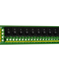 Din Rail Mount 12 Channel Rocker Switch DC Power Distribution Strip Module A Workhorse Power Board for Industrial Control Panels 0 To 50V Operation Max 30A Total Input 12 Channels Each Up To 10A