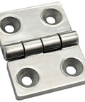 Heavy Duty Polish Stainless Steel Hinge Door Cabinet Hardware With Knee Brace Concealed Electric Box Machine Furniture Parts from a top view.