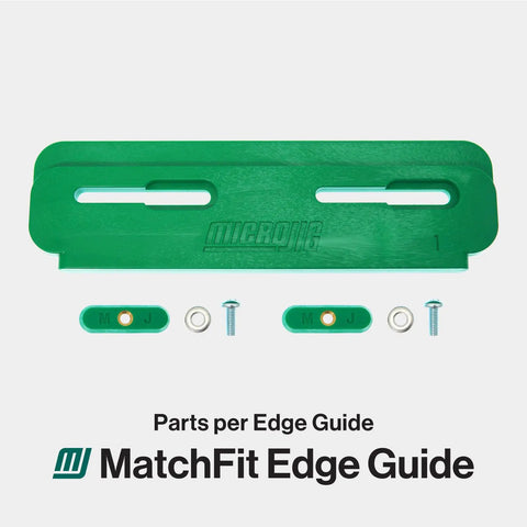 Low Profile Edge Guide That Slaps For Dovetail Router Grooves And MATCHFIT System Fourteen Degree By One Half Inch Tracks, Precise Workholding Fence For CNC And Woodworking, Fits Sled Jig Or Spoilboard, Three Pack CN P1K3 with components