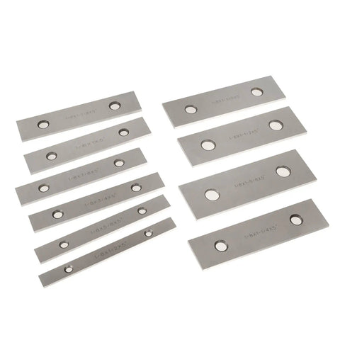 10 Pair 1/8 X 5 Machinist Parallel Block Tool Set For Precision Milling Pro Grade Ultra Accurate To 0.0002 In Parallelism 1/2 To 1-5/8 Inch Range Alloy Steel 40Cr Matched Parallel Bars