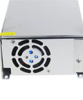 Side view of Beefy 24V 25A 600W Power Supply Adapter SMPS Switch Mode DC Converter For LED Lighting CCTV Cameras Radios Speakers And More