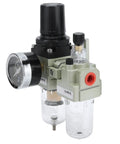 Heavy Duty Aluminum Alloy Filter Pressure Regulator Kit With Gauge for pneumatic systems and air filtration workhorse modular component