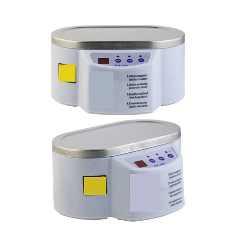 Dual Frequency Ultrasonic Cleaner Machine With Digital Display For Jewels Glasses Watches And Small Parts 30W Or 50W Power with stainless steel top.