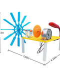 Hands On Micro Hydro Generator Kit For Beginners And Students Light Up An LED With A Water Turbine Model Science Project For Home Lab And DIY Renewable Energy Fun 5 Piece Kit, 7.09in x 4.33in x 4.33in
