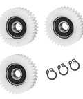 3 Pack 36 Tooth E Bike Hub Motor Clutch Gear Kit Replacement Accessory for Ebike, Easy Install With Socket Wrench, Clear Orientation Indicators