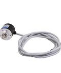 Incremental Rotary Encoder 600P/R, DC 5-24V Wide Voltage, 6mm Shaft, with 194cm Cable, shown from front view