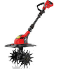 Cordless Tiller Cultivator For Easy Yard Work, M18 Battery Compatible, 9 Inch Tilling Width And 7 Inch Depth, 360 RPM Rototiller