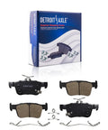 8 Piece Front And Rear Brake Kit For Honda Civic 2016 Through 2021 with ceramic pads and hardware, box and components shown