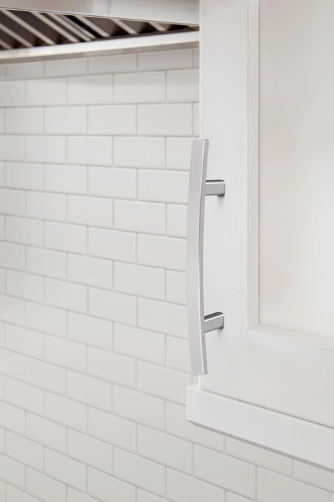 Polished Chrome Cabinet Pull For Contemporary Cabinets And Drawers Cyprus Style Furniture Hardware with sleek mirror-like shine