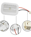 Refrigerator LED Light And Freezer Board Module Replacement For W10695459 W11205083 W11126053 with wiring details