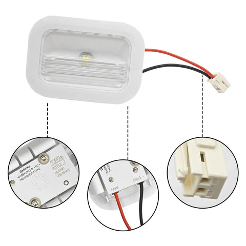 Refrigerator LED Light And Freezer Board Module Replacement For W10695459 W11205083 W11126053 with wiring details