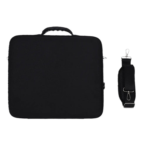 Front view of 17 Slot Billiard Ball Case With Foam Lining And Mesh Pouch Adjustable Shoulder Strap And Dual Zip Closure