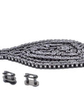 40 Roller Chain, 10 Feet, With Two Connecting Links, Built To Last For Go Karts And Mini Bikes, Carbon Steel, Heat Treated, Long Service Life