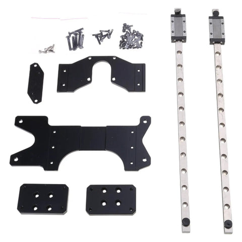 Double Linear Guide Kit MGN9H 300mm Plate Linear Metal Motion Rails For 3D Printers Upgrade Built For Solid Stability Smooth Motion And Precise Prints, twin rails and mounting plates
