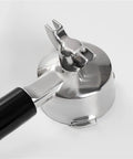 Stainless Steel Espresso Portafilter Handle Replacement For Home Coffee Machines Double Spout Bottomless Design, black handle