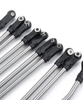 Set of 313mm wheelbase stainless steel rod end linkages for Axial SCX10 II RC crawler, heavy duty suspension links.