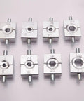 9 die sets for 10 Ton Hydraulic Crimp Tool For Battery Cables, Lug Terminal Crimper, durable hardened steel with chrome finish