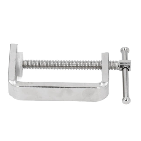 Beefy 2 Pack C Clamp Set Heavy Duty Wide Jaw 304 Stainless Steel For Woodworking Metalworking And DIY Repairs, front view