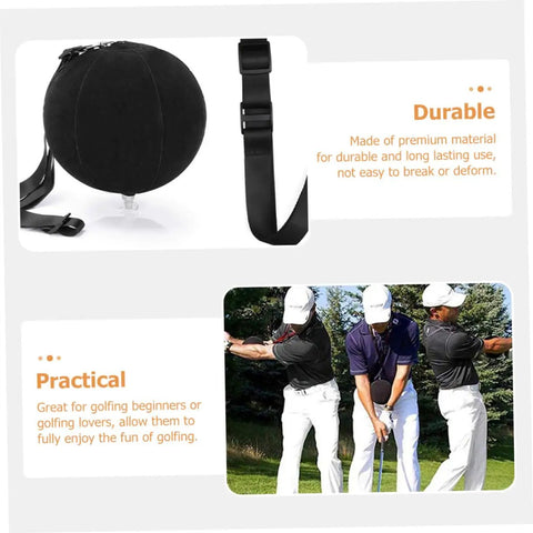 Three Piece Golf Swing Trainer Inflatable Posture Aid With Inflator Portable Practice Tool For Golfers Of All Levels Helps Correct Posture