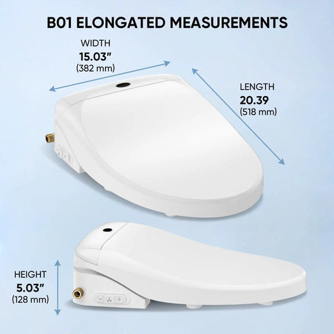 Electric Bidet Toilet Seat With Wireless Remote And Side Panel For Smooth Cleanup Game Changer Adjustable Heated Seat Instant Warm Water And Warm Air Dryer For Top Shelf Comfort And Zero Fuss