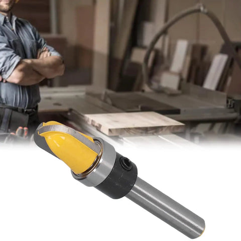 Rugged Round Nose Bit Made From Hardened Carbon Steel With PTFE Coating and Heat Treated Alloy Blades for CNC cutting.