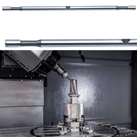 Portable Sheet Metal Nibbler Cutter Drill Attachment for cutting thick metal, double head nibbler tool shown from side and in use.