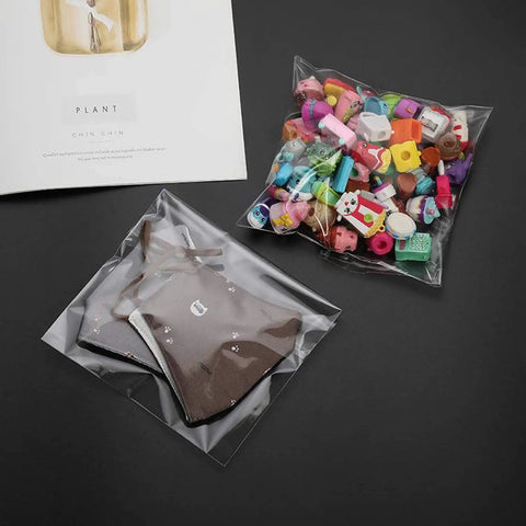 200 Pack Of Freakin Tough Clear Cellophane Cookie Bags Resealable Treat Sacks Heavy Duty Self Sealing Film For Fresh Bakery Goods And Sweet Party Wrapping