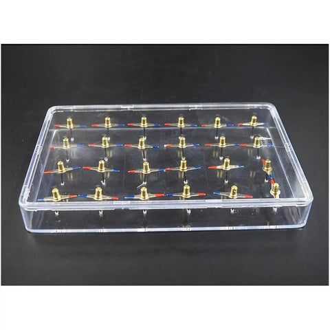 Magnetic Field Demonstration Plate Teaching Kit For Physics Class, Transparent Cuboid Display With 24 Steel Needles