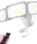 40W Remote LED Security Light With Motion Sensor, 4000 Lumens, Color Temp From 2700K To 6500K Adjustable, IP65 setup with remote