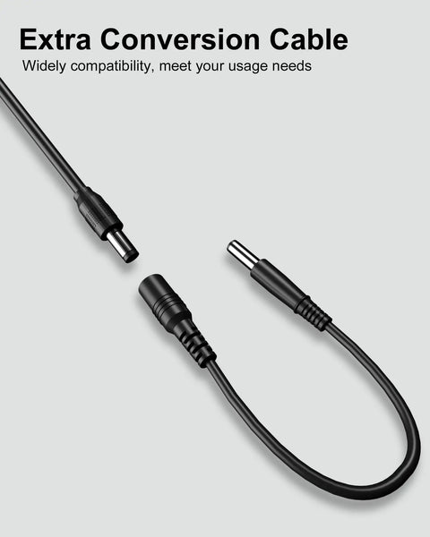 Extra conversion cable for 10V Charger For Bissell Pet Stain Eraser Cordless Handheld Carpet Cleaner Replacement Power Adapter