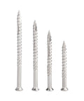 Heavy Duty Stainless Steel Self Tapping Screws Kit 30 35 40 Pack No Pre Drill Needed Self Drilling Wood And Metal Deck Screws, side view