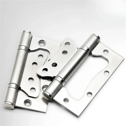 Top Shelf 4 Inch Stainless Steel Furniture Hinges Deliver Smooth As Butter Quiet Operation For Sturdy Wooden Doors And Cabinets Featuring No Sweat One Point Five Inch Mounting Base Two Pack Rich Gold Coating - stainless steel hinges