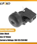 Must Have FD4 Dump Switch For Outdoor Patio Heaters And Thermoelectric Gas Heaters Replacement Part 16A 125V AC 20A T125