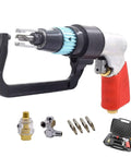 Air Powered Spot Weld Drill For Auto Body Sheet Metal Repair Pro Grade, 1800 RPM Welder With Four Bit Set, Precision Dent Removal Tool For Auto Restoration And Metal Fabrication in case with bits