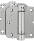 Quick Install Self Closing Door Hinges 3.5 Inch Spring Loaded Hardware in brushed nickel finish, suitable for interior doors.