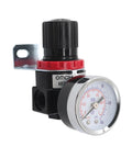 Pneumatic Air Regulator With Bracket And Gauge Quarter Inch NPT Female Thread 0 To 145 PSI Adjustable For Your Shop Air Compressors