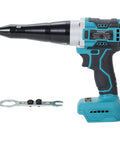 Get The Heimerdinger Brushless Cordless Rivet Gun For Makita 18V Batteries With 12000N Auto Reverse Power, showcasing a compact design.