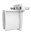 Heavy Duty Preloaded Sidewall Brackets With Anchors For Wire Shelving 500 Pack single white bracket with mounting clips.