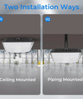 40W LED Canopy Lights 5600LM 5000K Daylight Outdoor IP65 UL Listed, ceiling and piping mounted installation options image